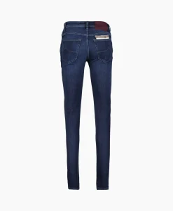 Jacob Cohen Jeans 5-Pocket Nick Slim Donker Blauw*Heren Broeken