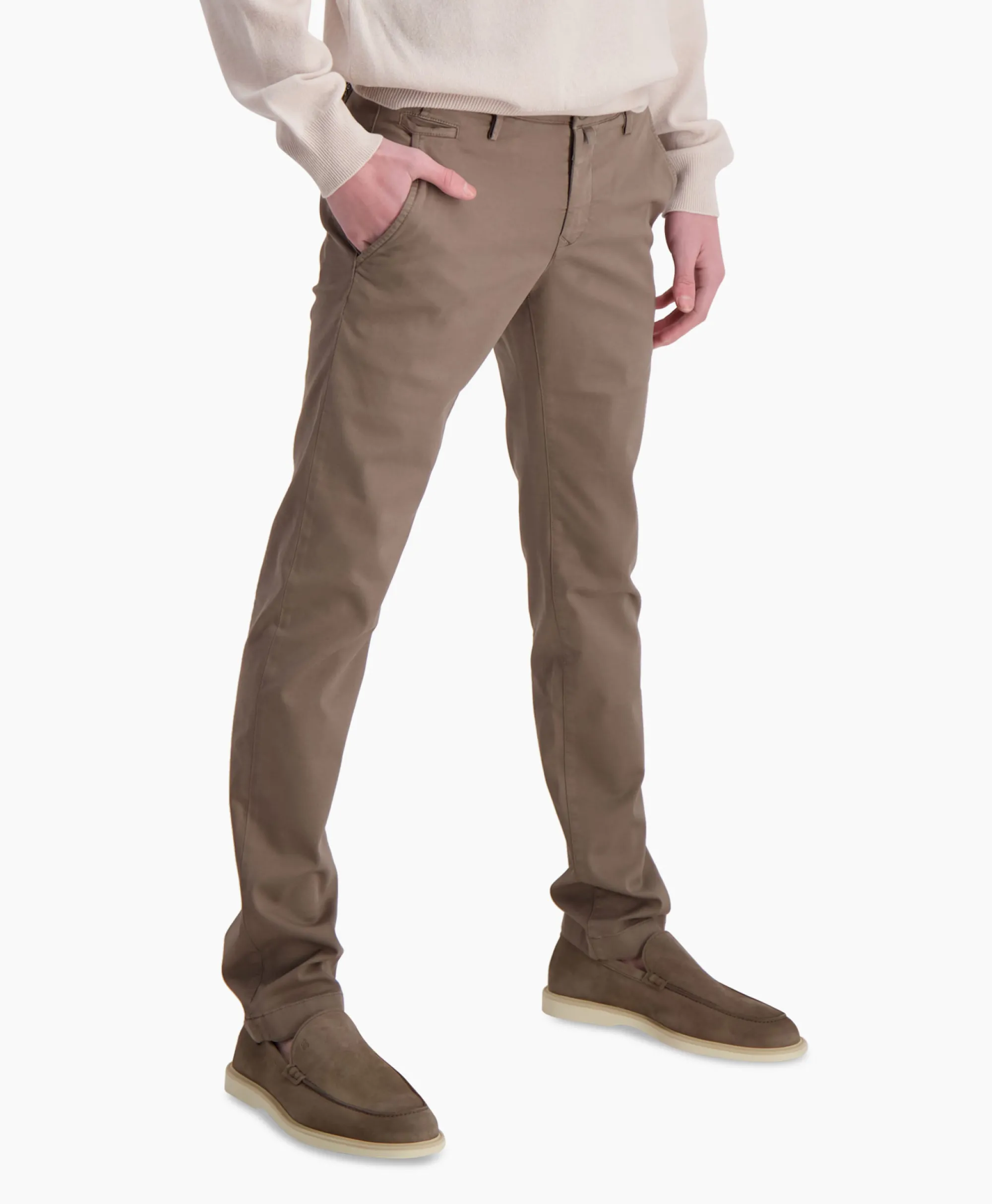 Jacob Cohen Pantalon Slim Fit Bobby Grijs*Heren Broeken