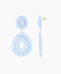 Lott. Gioielli Oorbellen Ce Si Double Drop S Blauw*Dames Sieraden