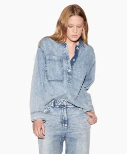 Luisa Cerano Blouse 298424/3474-0 Blauw*Dames Blouses