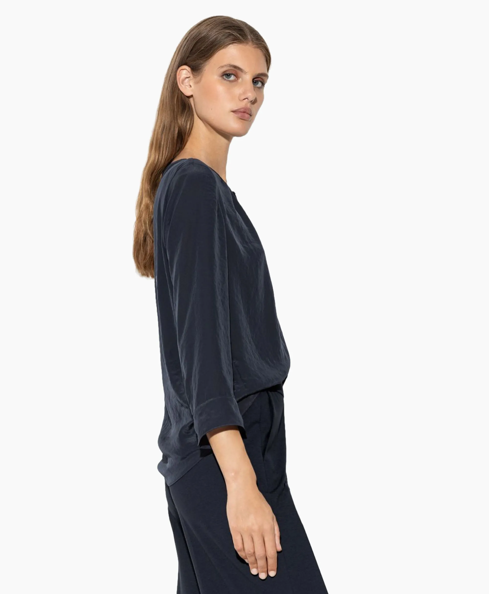 Luisa Cerano Blouse 297504/3597-0 Donker Blauw*Dames T-Shirts & Tops