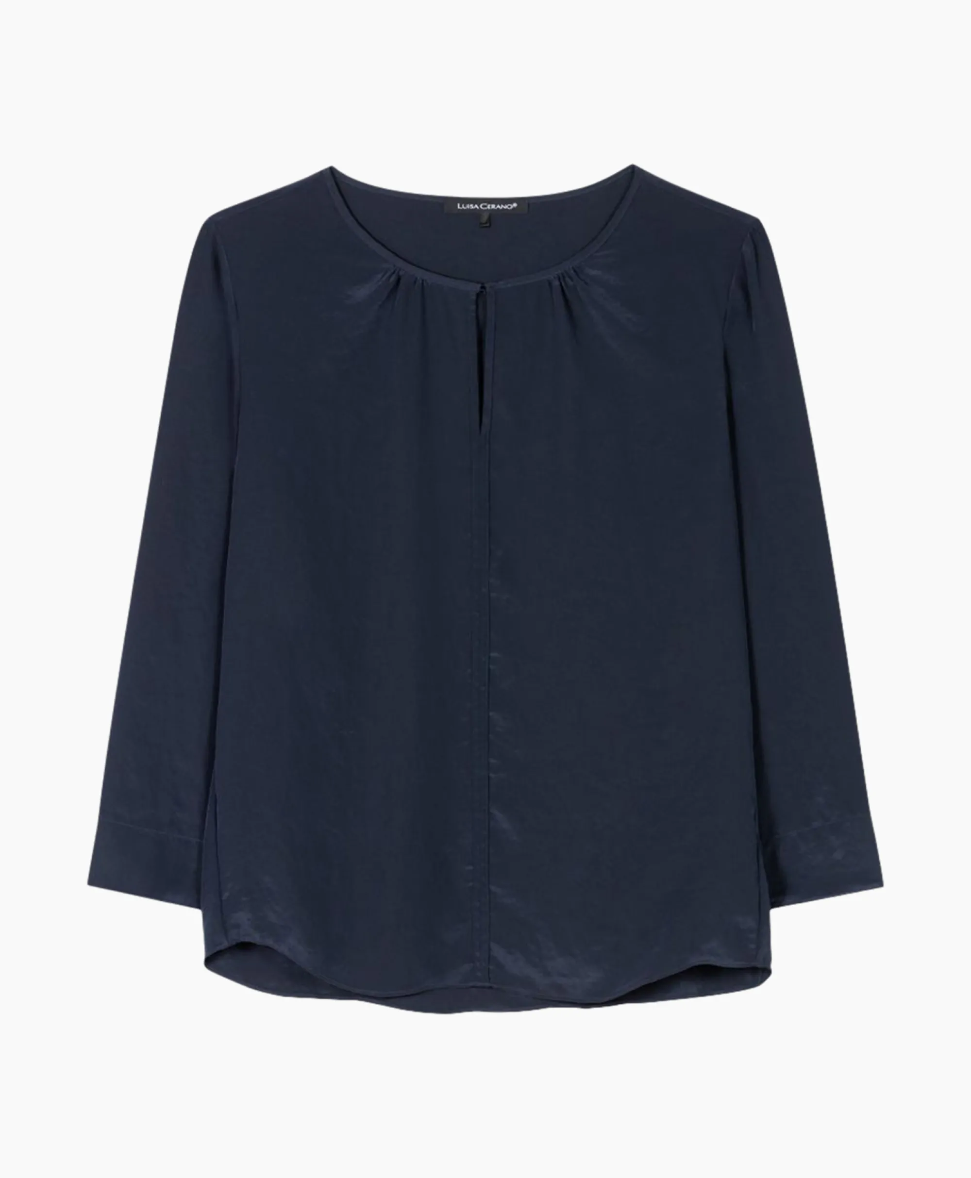 Luisa Cerano Blouse 297504/3597-0 Donker Blauw*Dames T-Shirts & Tops