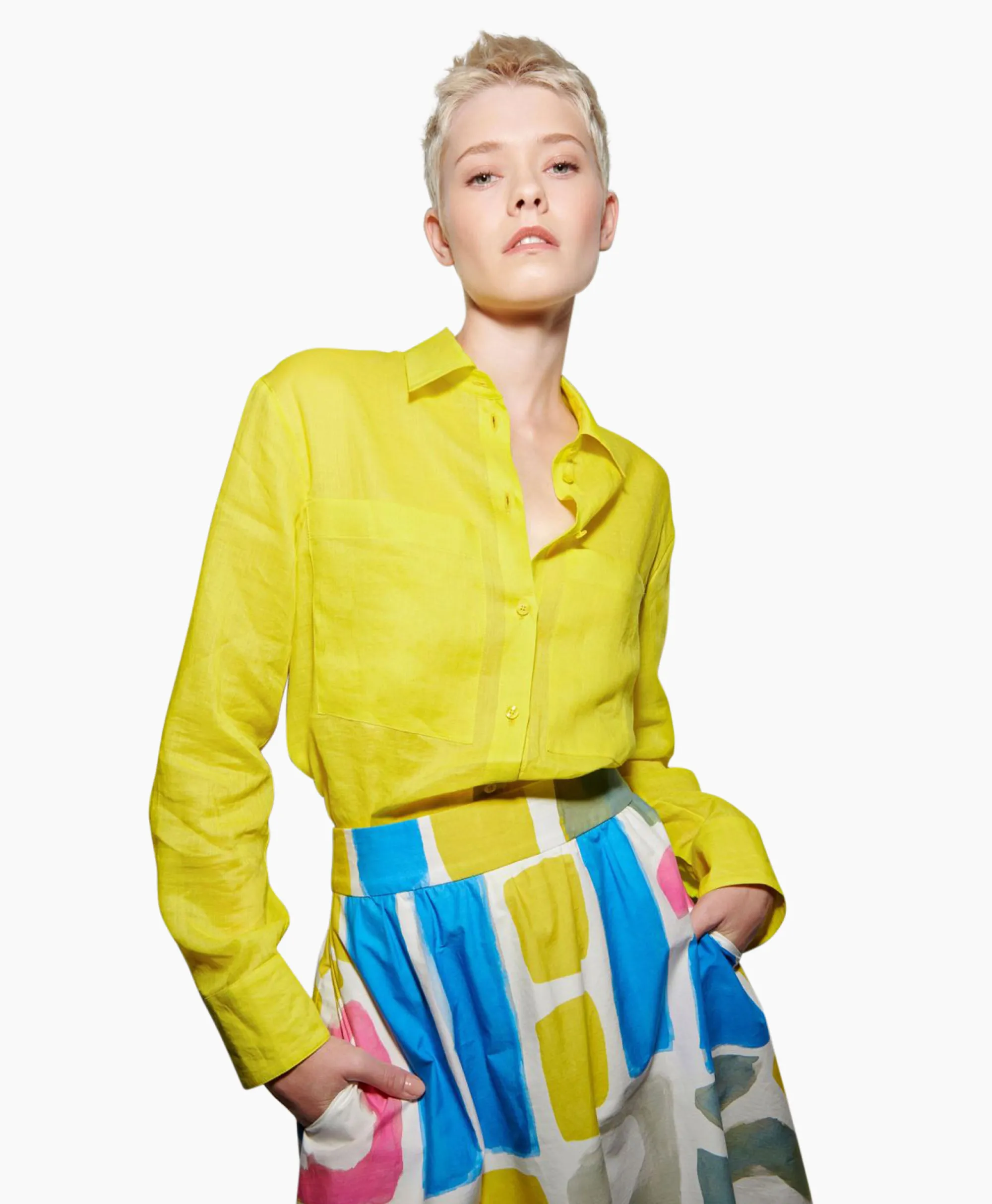 Luisa Cerano Blouse 298331/3500-0 Geel*Dames Blouses