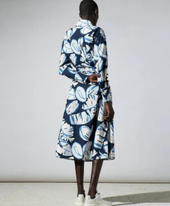 Luisa Cerano Midi Jurk 778366/3473-0 Blauw*Dames Jurken