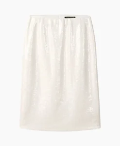 Luisa Cerano Midi Rok 598230/3598-0 Wit*Dames Rokken