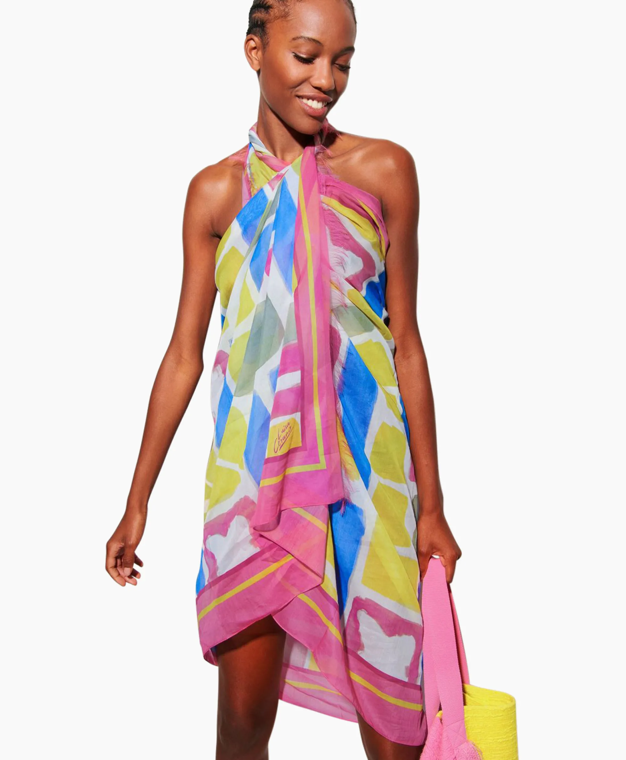 Luisa Cerano Sjaal 898777/9416-0 Off White*Dames Sjaals