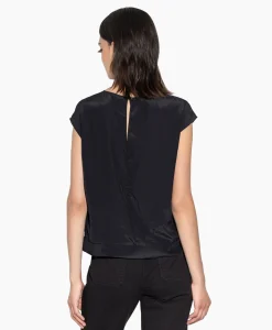 Luisa Cerano Top 298441/3597-0 Zwart Dessin*Dames Blouses