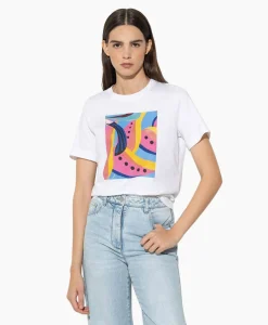 Luisa Cerano T-Shirt 398157/7799-0 Wit*Dames T-Shirts & Tops