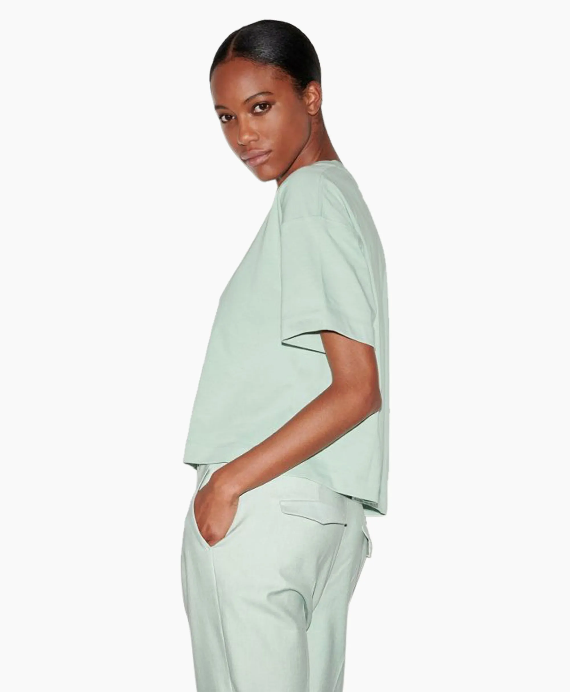 Luisa Cerano T-Shirt Korte Mouw 398121/7800-0 Mint*Dames T-Shirts & Tops