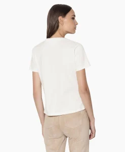 Luisa Cerano T-Shirt Korte Mouw 398113/7799-0 Off White*Dames T-Shirts & Tops
