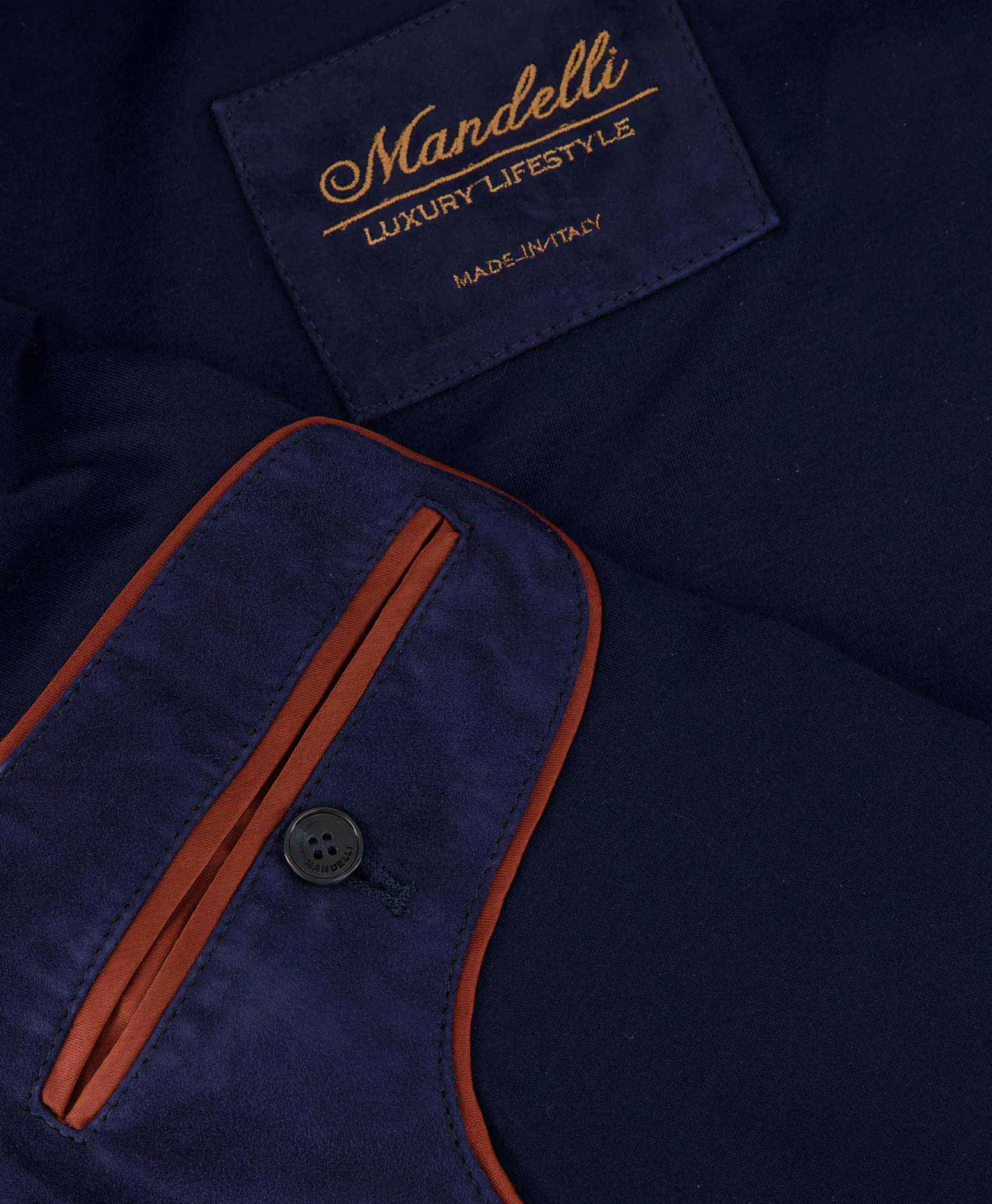 Mandelli Overhemd P23-A6T907-5917 Zand*Heren Jassen