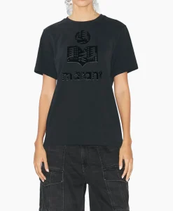 Marant Étoile Marant Etoile T-Shirt Korte Mouw Zewel-Ga Zwart*Dames T-Shirts & Tops
