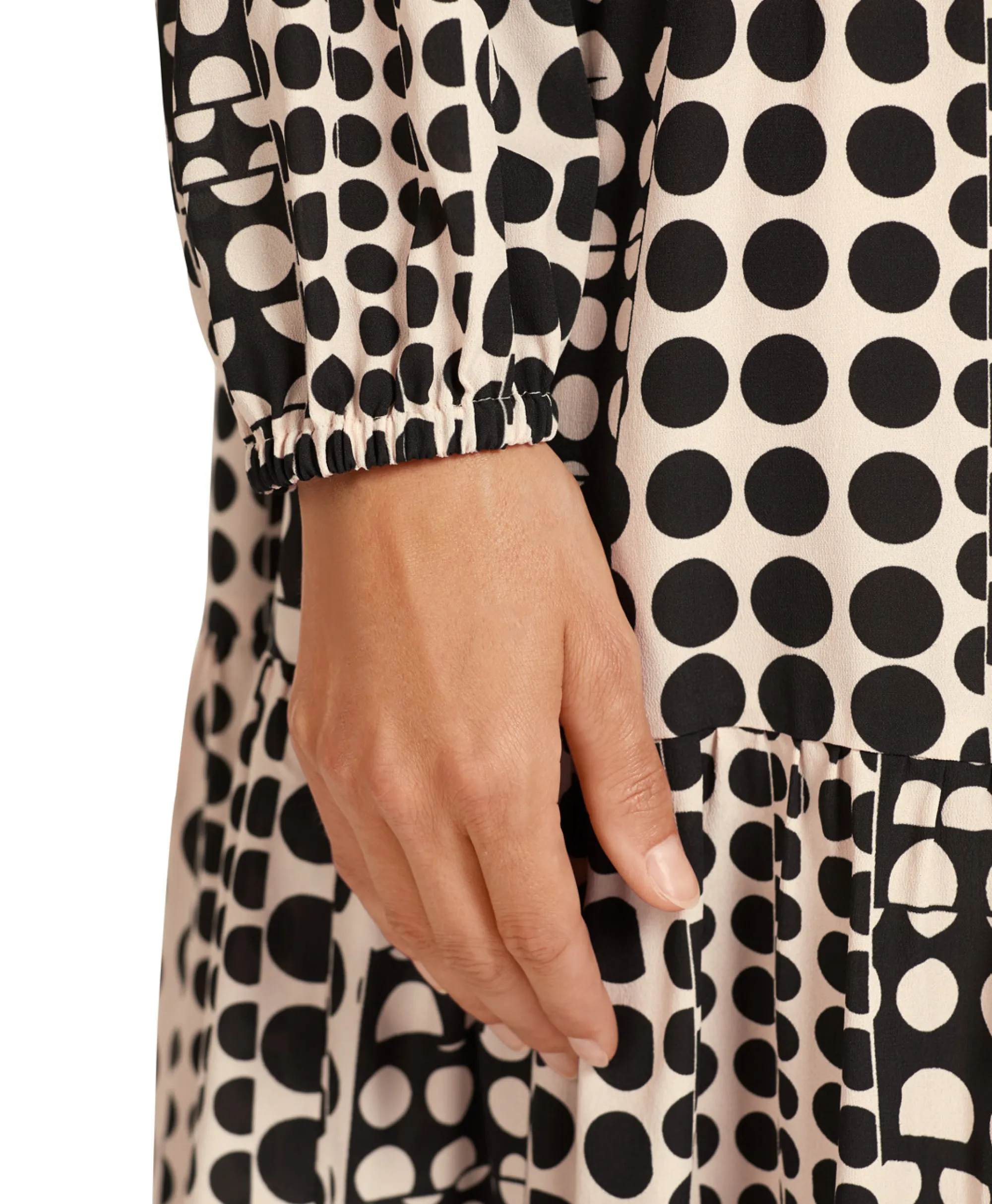 Marccain Additions Midi Jurk Ua 21.02 W10 Zwart*Dames Jurken