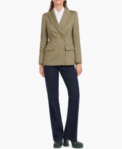 Marccain Collectie Blazer Vc 34.27 J60 Groen*Dames Blazers