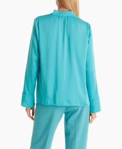 Marccain Collectie Blouse Wc 51.17 W08 Turquoise*Dames Blouses