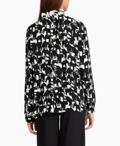 Marccain Collectie Blouse Wc 51.16 W13 Zwart*Dames Blouses