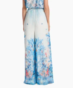 Marccain Collectie Broek Wc 81.58 J83 Aqua*Dames Broeken