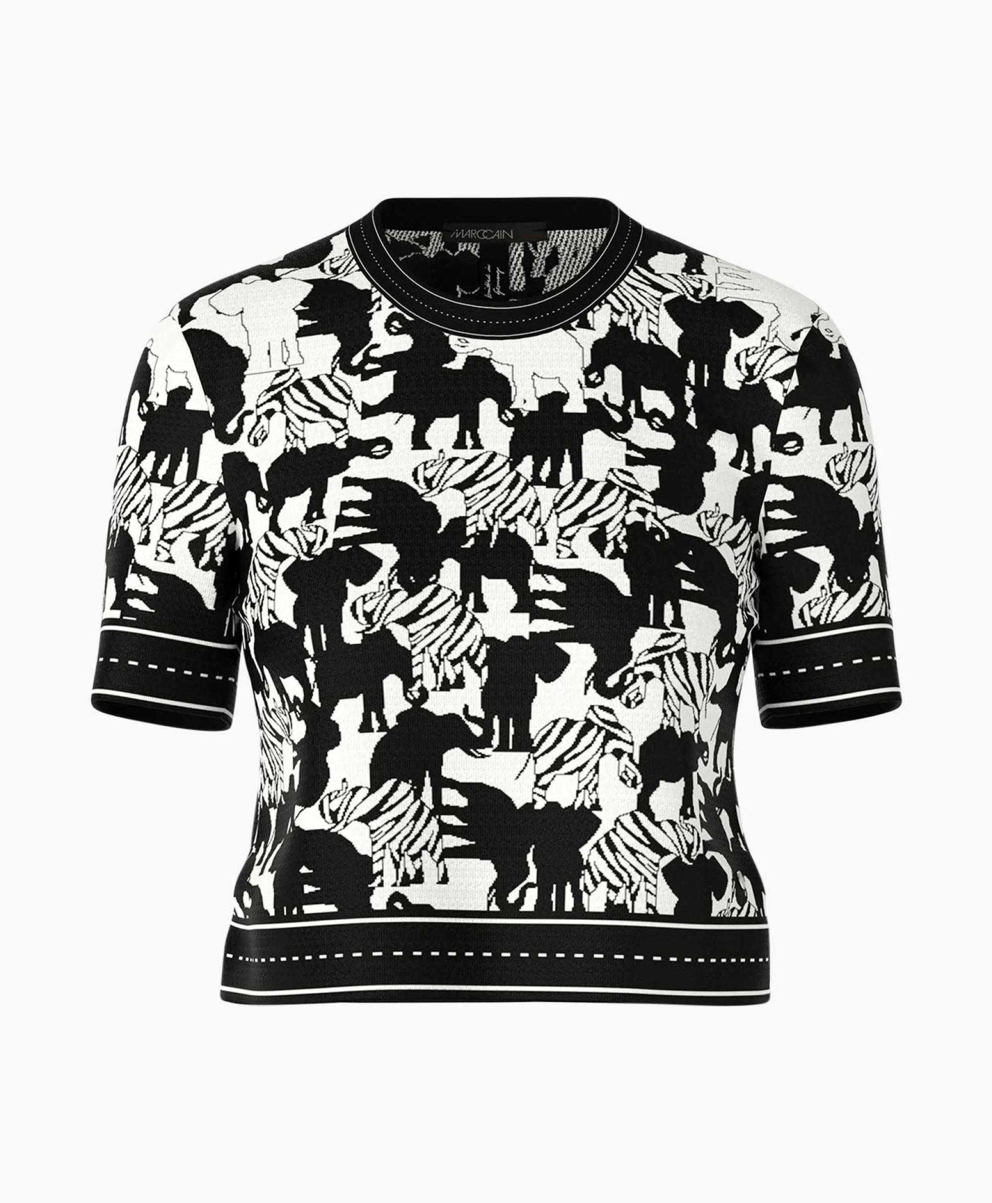 Marccain Collectie Pullover Wc 41.10 M03 Print + 2 Kleurig*Dames Truien