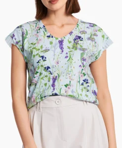 Marccain Collectie T-Shirt Wc 48.23 J19 Licht Blauw*Dames T-Shirts & Tops