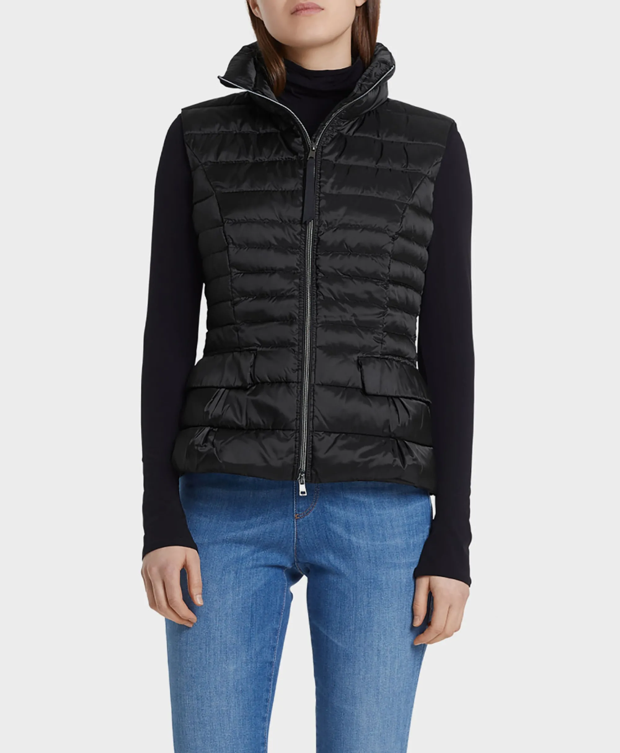 Marccain Essentials Vest +E 37.15 W11 Zwart*Dames Jassen
