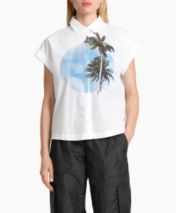 Marccain Sport Blouse Ws 51.22 W83 Wit*Dames Blouses