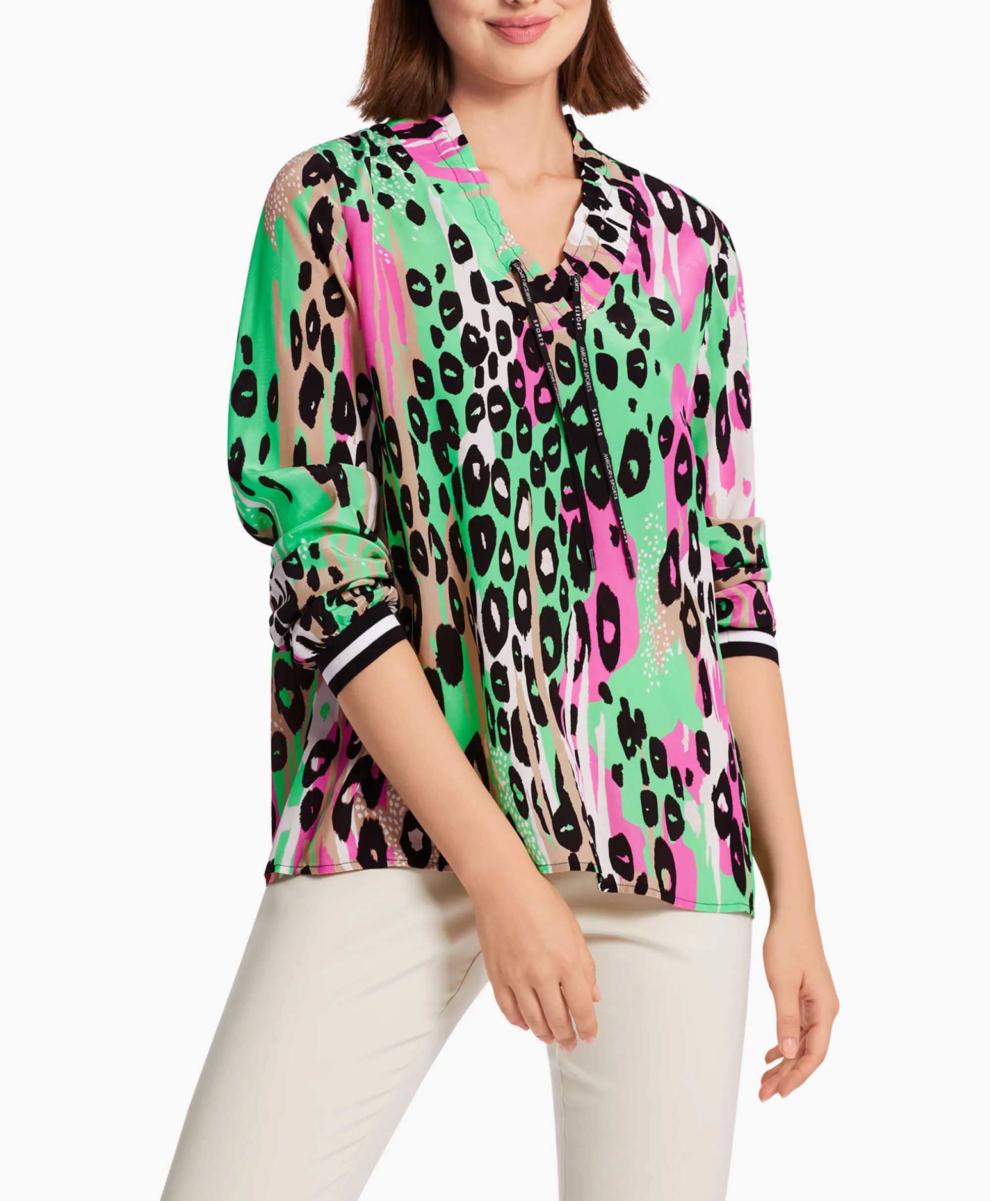 Marccain Sport Blouse Ws 51.08 W05 Groen*Dames Blouses