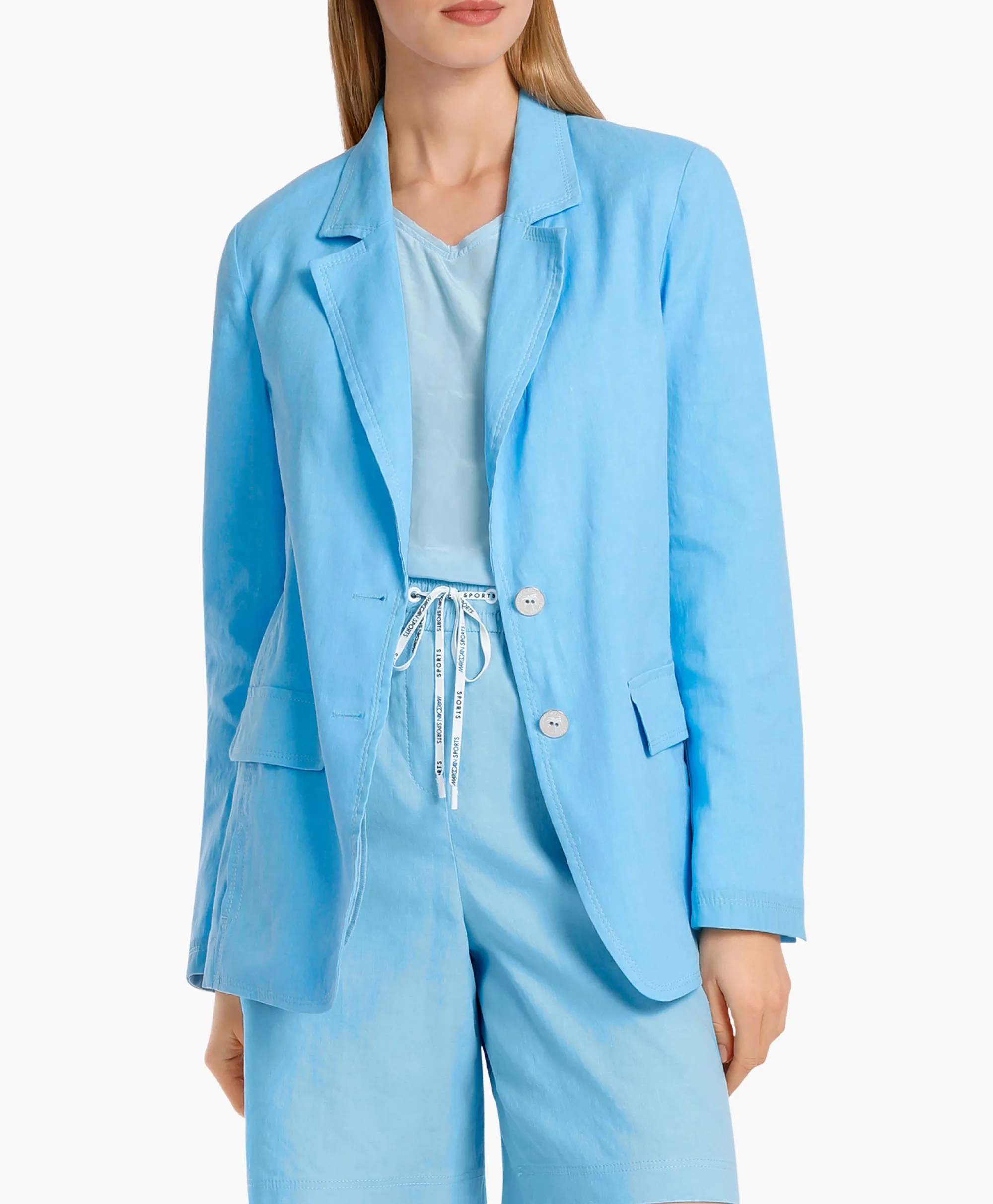 Marccain Sport Jasje Ws 34.12 W03 Blauw*Dames Jassen