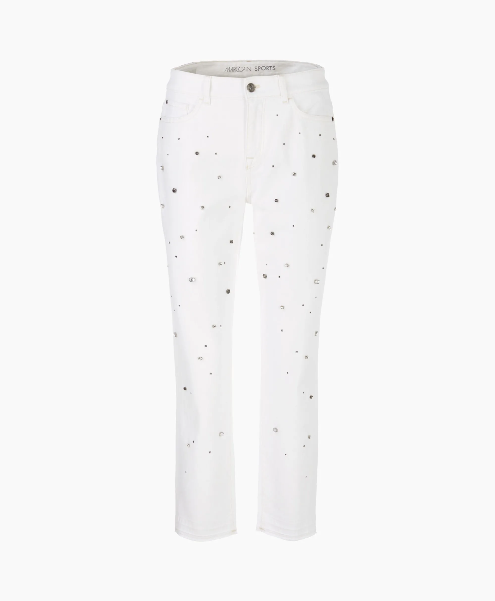 Marccain Sport Jeans Ws 82.04 D07 Off White*Dames Broeken