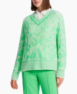 Marccain Sport Pullover Ws 41.03 M01 Groen*Dames Truien