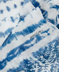 Marccain Sport Sjaal Us B4.07 Z27 Blauw*Dames Sjaals