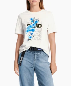 Marccain Sport T-Shirt Ws 48.20 J36 Off White*Dames T-Shirts & Tops