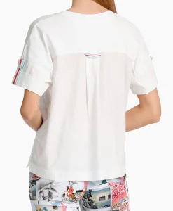 Marccain Sport T-Shirt Ws 48.31 J55 Wit*Dames T-Shirts & Tops