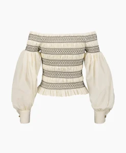 Maxmara Blouse Walk Ecru*Dames Blouses