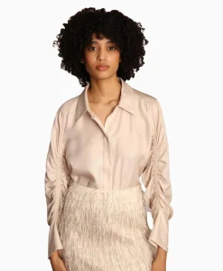 Munthe Blouse Leslea Beige*Dames Blouses