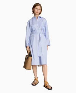 Munthe Midi Jurk Masseila Blauw*Dames Jurken