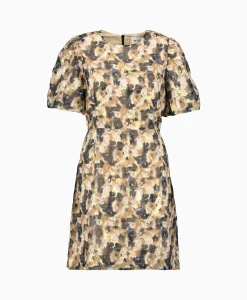 Munthe Mini Jurk 233-1317-23335 Beige*Dames Jurken