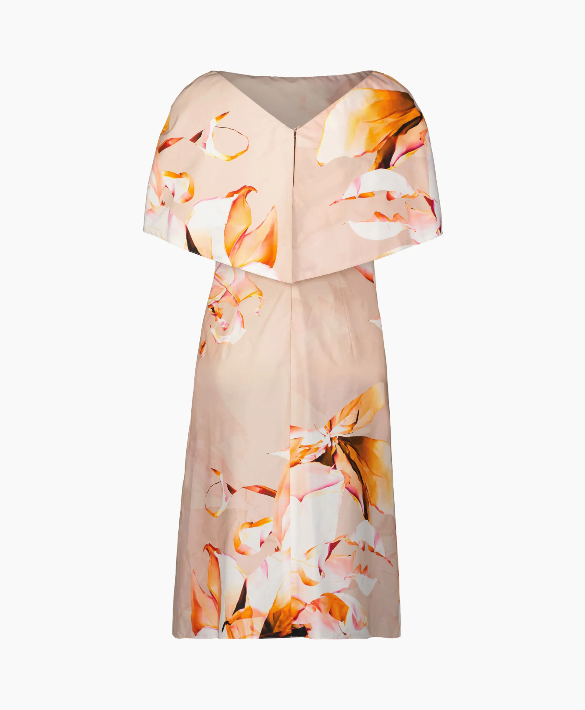 Natan Midi Jurk Angela-Ncec07 Zalm*Dames Jurken