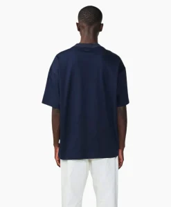 Nn07 T-Shirt Benja Ss Donker Blauw*Heren T-Shirts