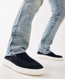 Nubikk Loafer Jiro Mio Donker Blauw*Heren Instappers