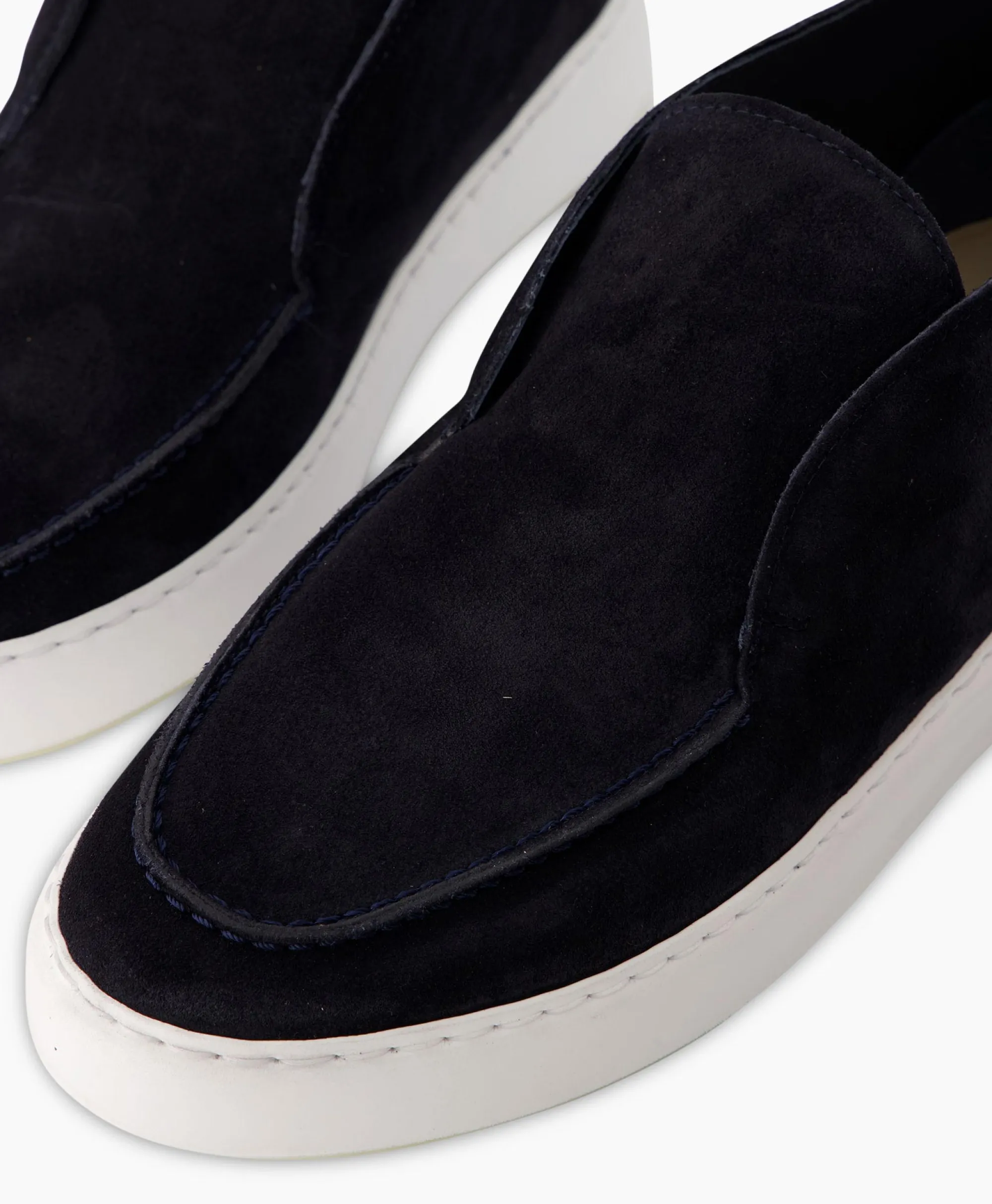 Nubikk Loafer Jiro Suo Donker Blauw*Heren Instappers