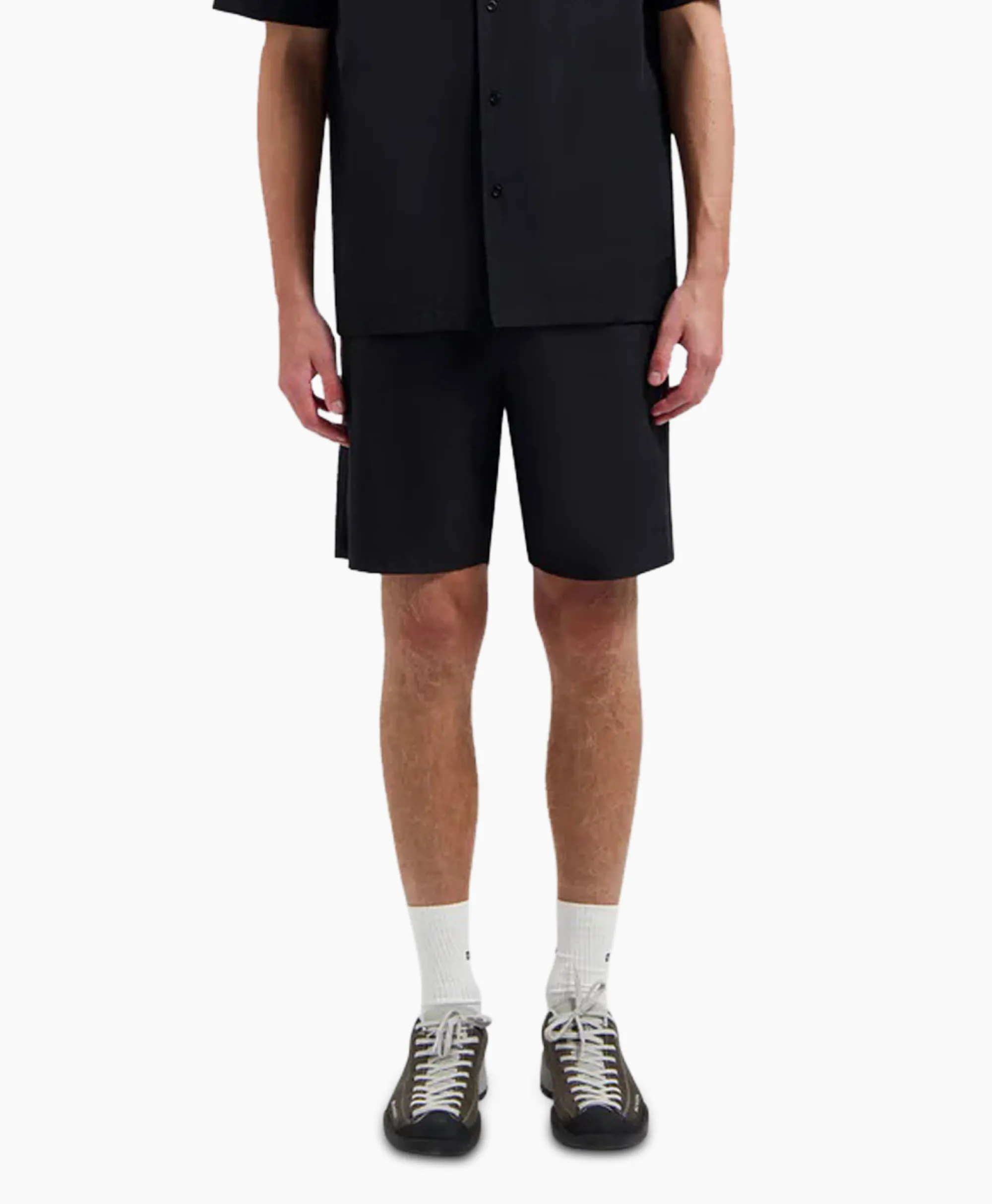 Olaf Hussein Korte Broek Nylon Zwart*Heren Broeken