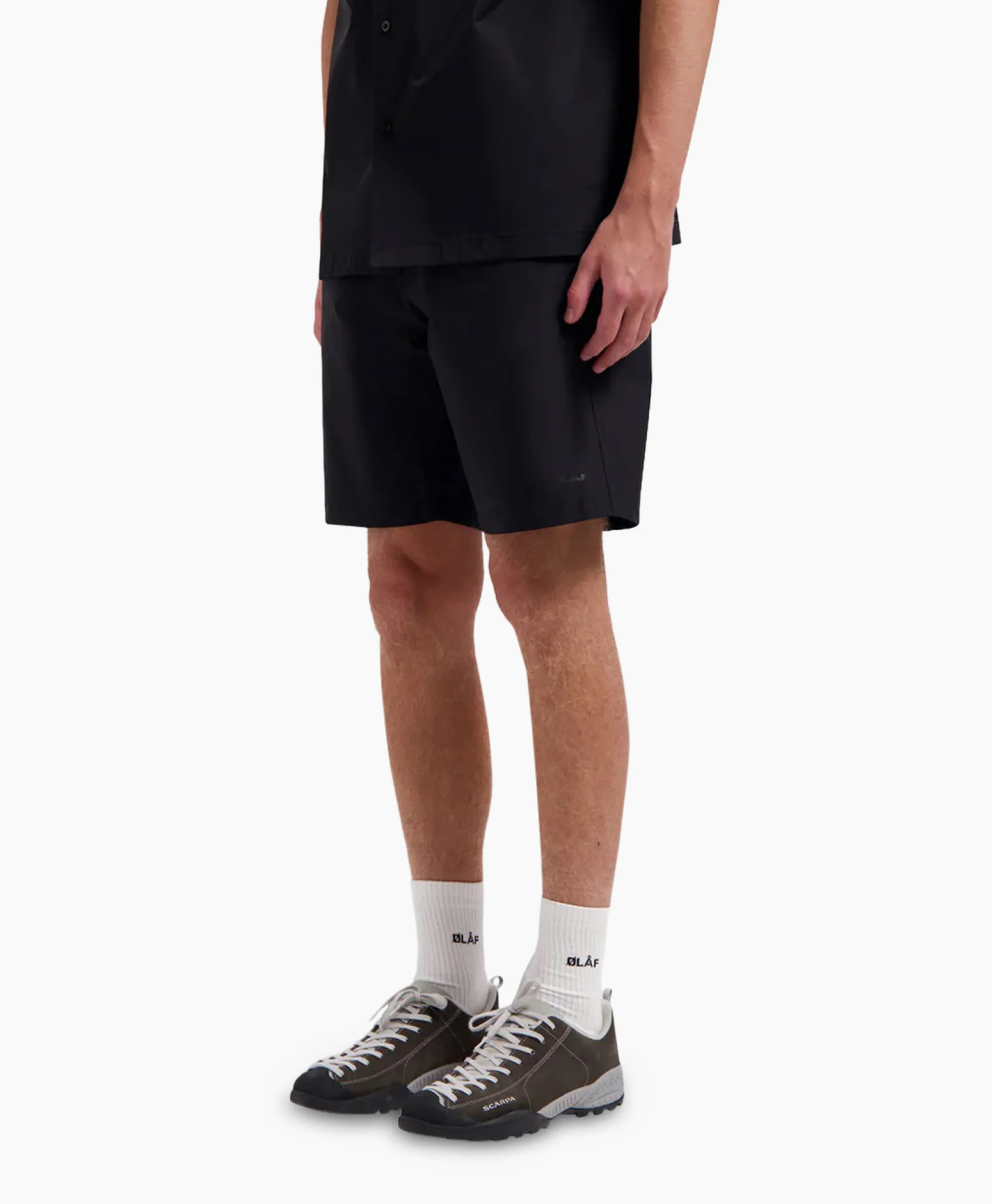 Olaf Hussein Korte Broek Nylon Zwart*Heren Broeken