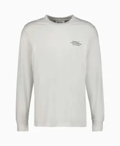 Olaf Hussein Longsleeve Waves Of Togetherness Off White*Heren T-Shirts