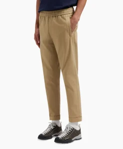 Olaf Hussein Pantalon Slim Cotton Khaki*Heren Broeken
