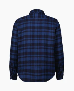 Ralph Lauren Overshirt Wool Blend Check Donker Blauw*Heren Jassen
