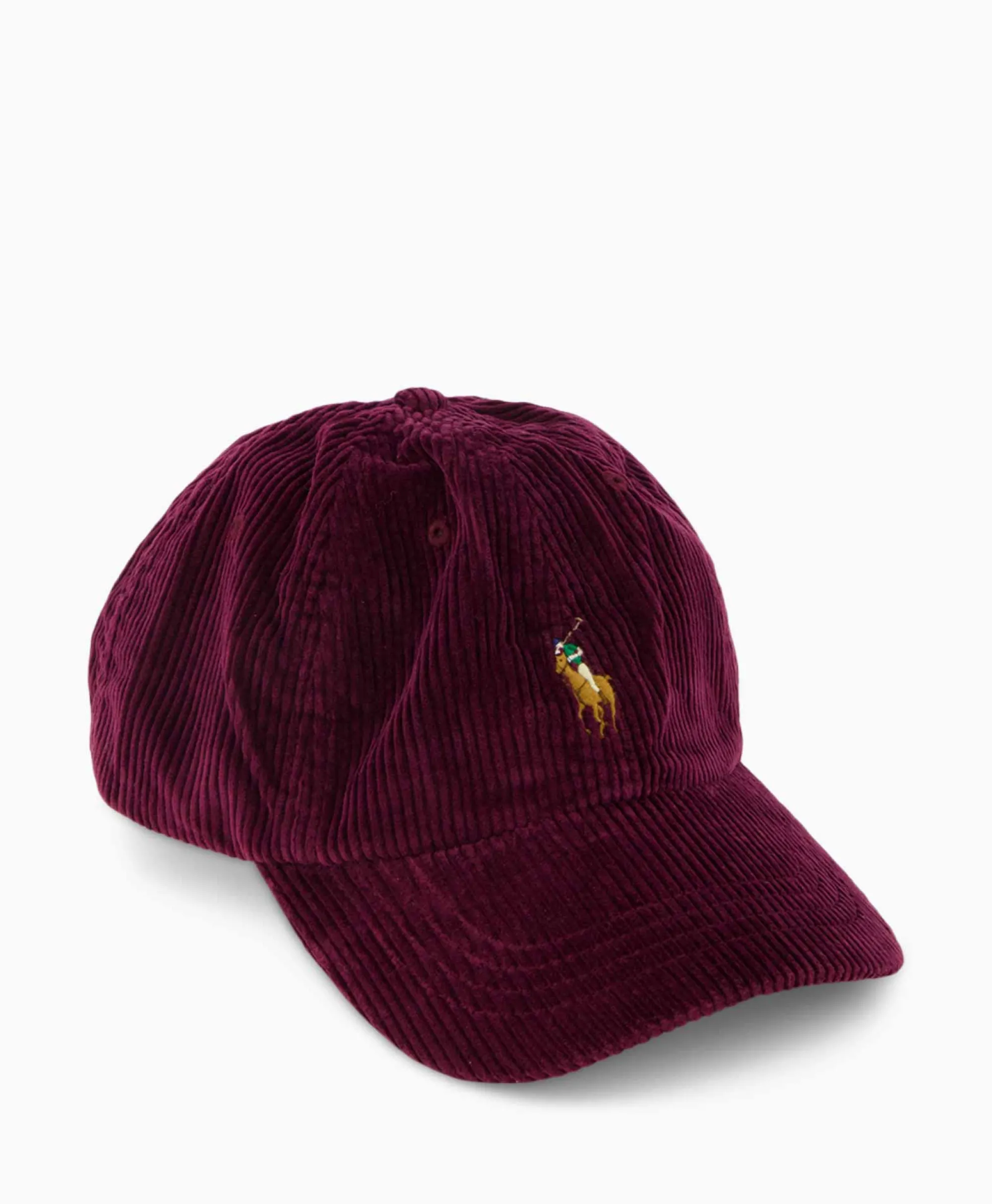 Ralph Lauren Pet Corduroy Bordeaux*Heren Petten