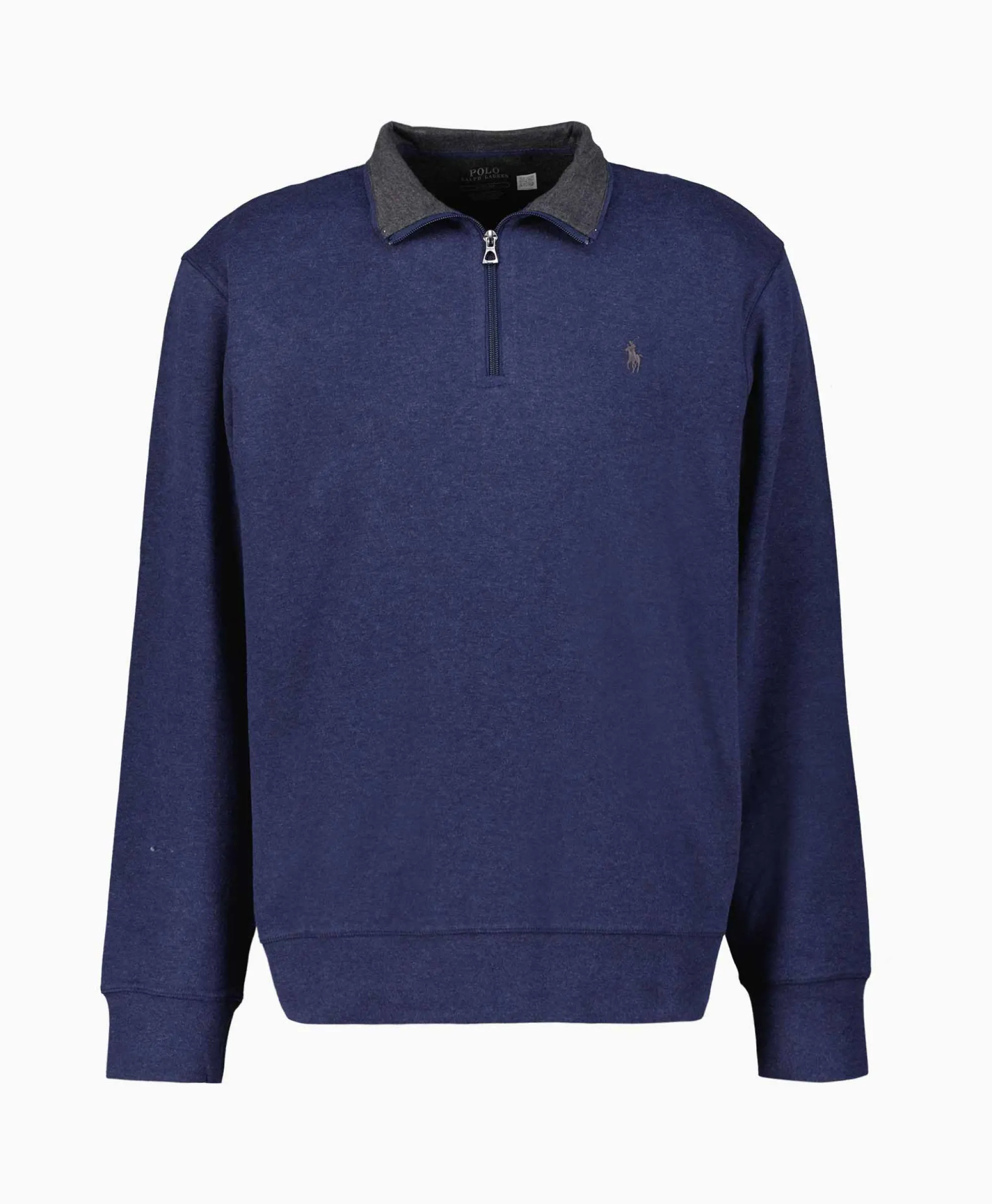 Ralph Lauren Pullover Double Knit Jersey Donker Blauw*Heren Truien