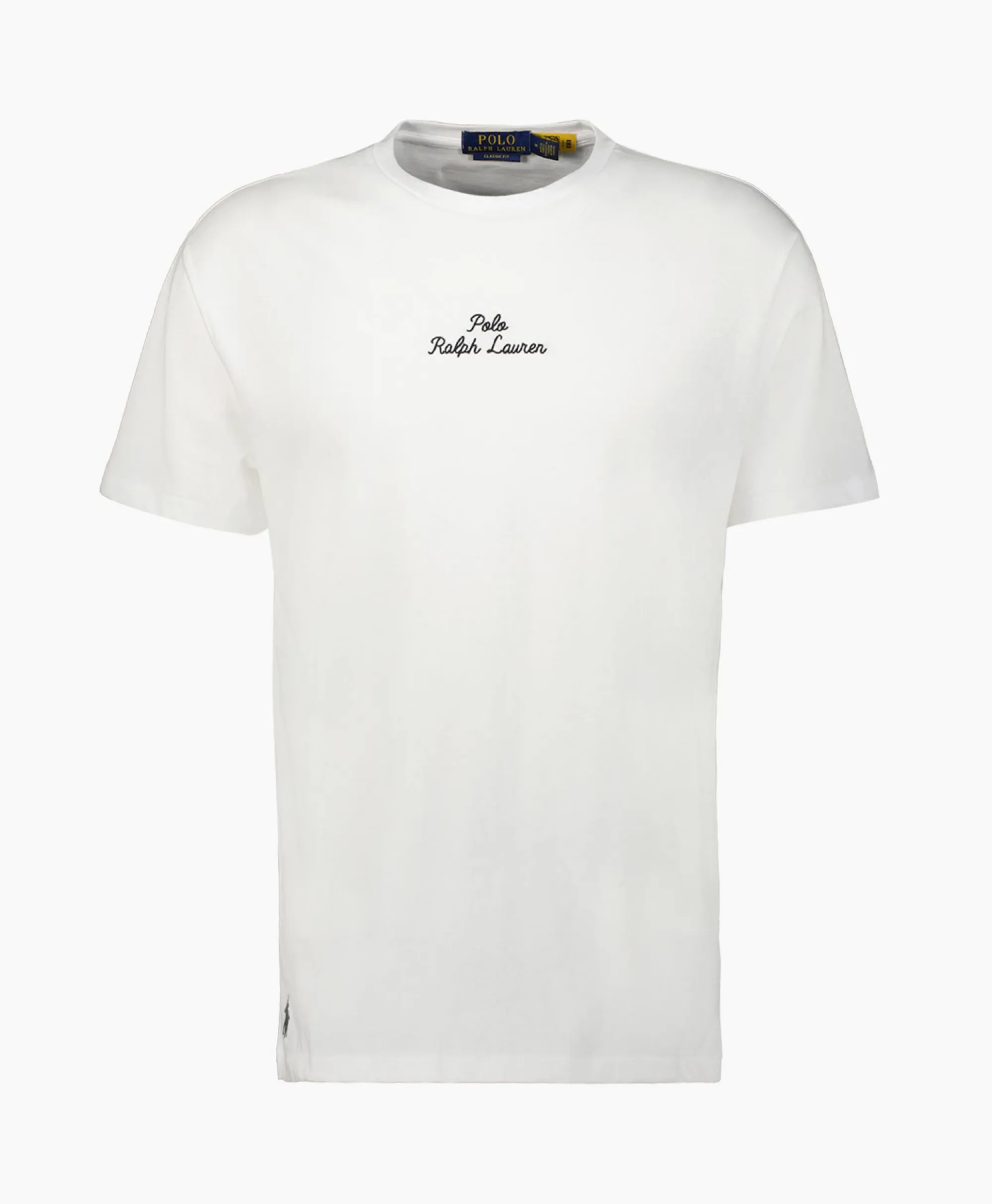 Ralph Lauren T-Shirt Korte Mouw Jersey Mid Logo Wit*Heren T-Shirts