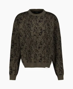 Represent Gebreide Trui Camo Groen*Heren Truien