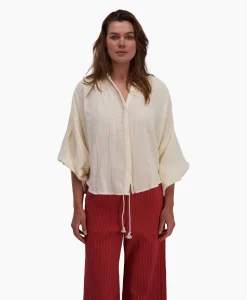 Sea Me Happy Blouse Balloon Resort Beige*Dames Blouses